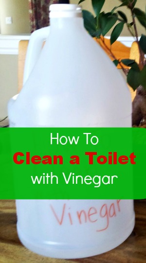 how to clean a toilet with vinegar