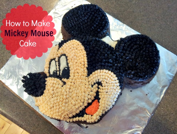 how to make mickey mouse cake