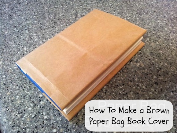 how to make a paper bag book cover