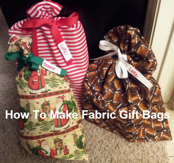 DIY: How To Make Easy Fabric Gift Bags