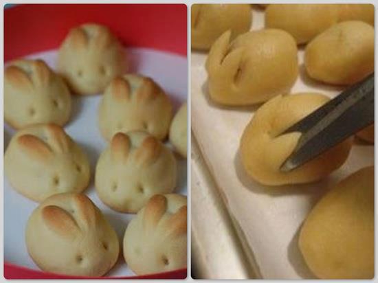 Easter Bunny Shaped Rolls