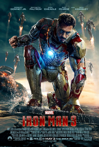 Iron Man 3 Movie Poster Robert Downey Jr.