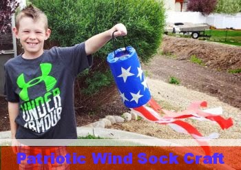 patriotic wind sock craft
