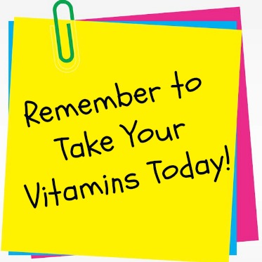 vitamins reminder note